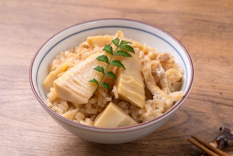 món cơm măng takenoko gohan món cơm măng takenoko gohan